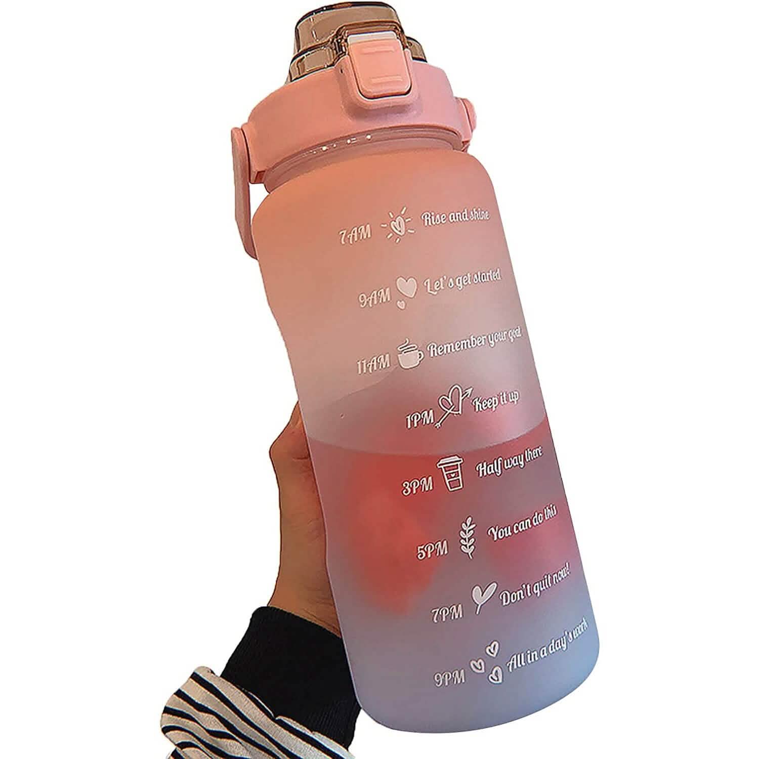 68 Oz Water Bottle with Time Marker – Stay Hydrated All Day