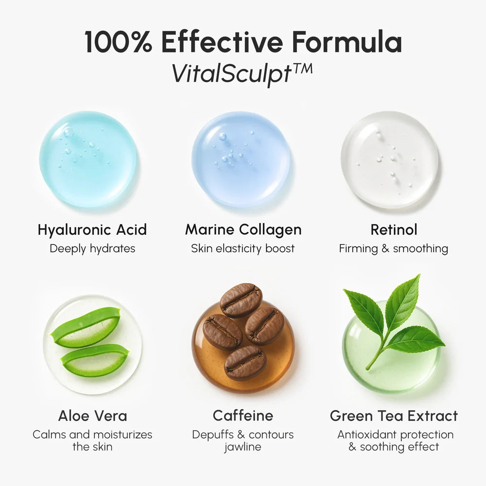 Hyaluronic Acid V-Line Lifting Mask – Sculpt Jawline & Firm Neck Skin