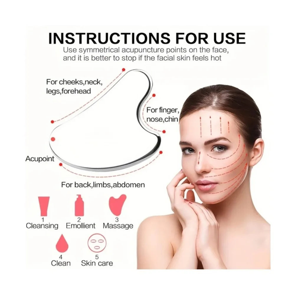 Ice Face Roller & Gua Sha Set – Depuff, Sculpt & Glow